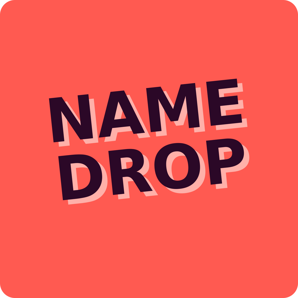 Personalized name sticker sheet – Name Drop